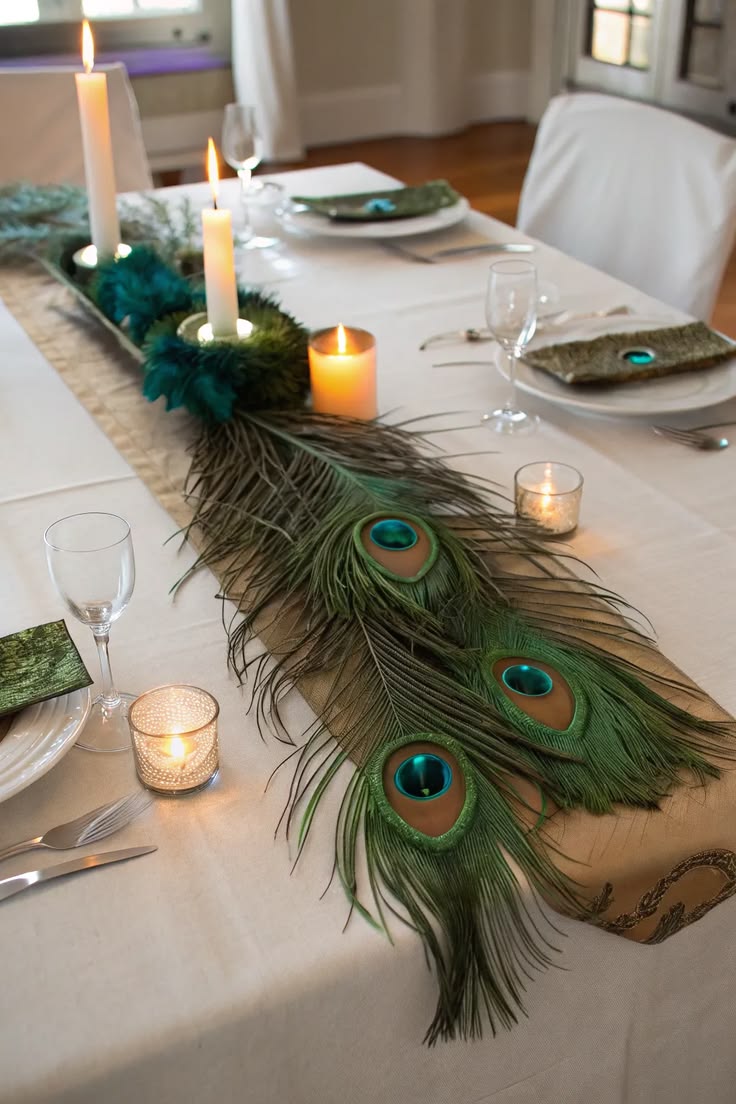 Decoración con plumas